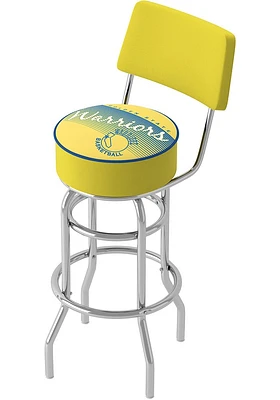 Golden State Warriors Hardwood Classic Padded Pub Stool - Yellow