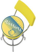 Golden State Warriors Hardwood Classic Padded Pub Stool - Yellow