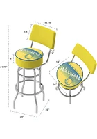 Golden State Warriors Hardwood Classic Padded Pub Stool - Yellow