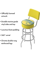 Golden State Warriors Hardwood Classic Padded Pub Stool - Yellow