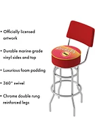 Houston Rockets Hardwood Classic Padded Pub Stool - Red
