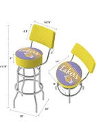 Los Angeles Lakers Hardwood Classic Padded Pub Stool - Yellow