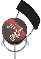 Miami Heat Hardwood Classic Padded Pub Stool - Red