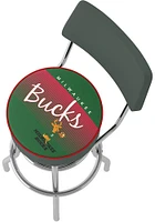 Milwaukee Bucks Hardwood Classic Padded Pub Stool - Green