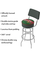 Milwaukee Bucks Hardwood Classic Padded Pub Stool - Green