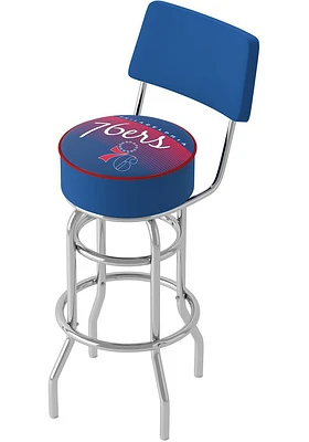 Philadelphia 76ers Hardwood Classic Padded Pub Stool - Red