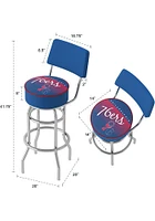 Philadelphia 76ers Hardwood Classic Padded Pub Stool - Red