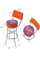 Phoenix Suns Hardwood Classic Padded Pub Stool - Orange