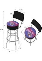 Toronto Raptors Hardwood Classic Padded Pub Stool - Red