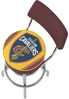 Cleveland Cavaliers Logo Padded Pub Stool - Yellow