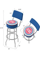 Detroit Pistons Padded Pub Stool - Red