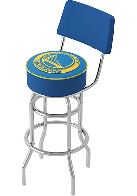 Golden State Warriors Padded Pub Stool - Blue
