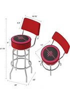 Houston Rockets Padded Pub Stool - Red