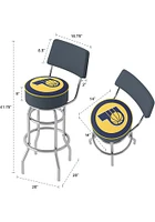 Indiana Pacers Padded Pub Stool - Yellow