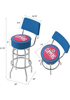 Los Angeles Clippers Padded Pub Stool - Red