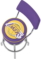 Los Angeles Lakers Padded Pub Stool - Yellow