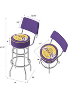 Los Angeles Lakers Padded Pub Stool - Yellow