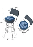 Memphis Grizzlies Padded Pub Stool - Blue