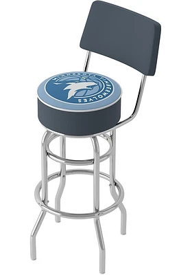 Minnesota Timberwolves Padded Pub Stool - Blue