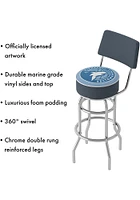 Minnesota Timberwolves Padded Pub Stool - Blue