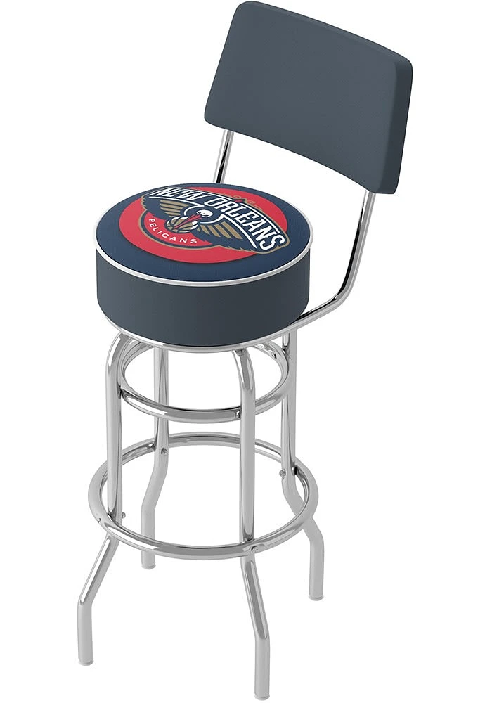 New Orleans Pelicans Padded Pub Stool - Red