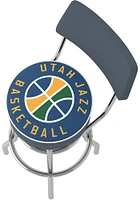 Utah Jazz Padded Pub Stool - Yellow