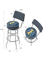 Utah Jazz Padded Pub Stool - Yellow