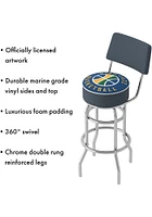 Utah Jazz Padded Pub Stool - Yellow