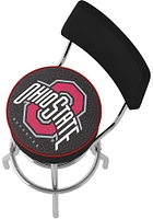 Ohio State Buckeyes Padded Design Pub Stool - Black