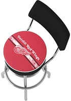 Detroit Red Wings Padded Pub Stool - Red
