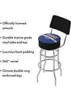 Edmonton Oilers Padded Pub Stool - Blue