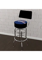 Edmonton Oilers Padded Pub Stool - Blue