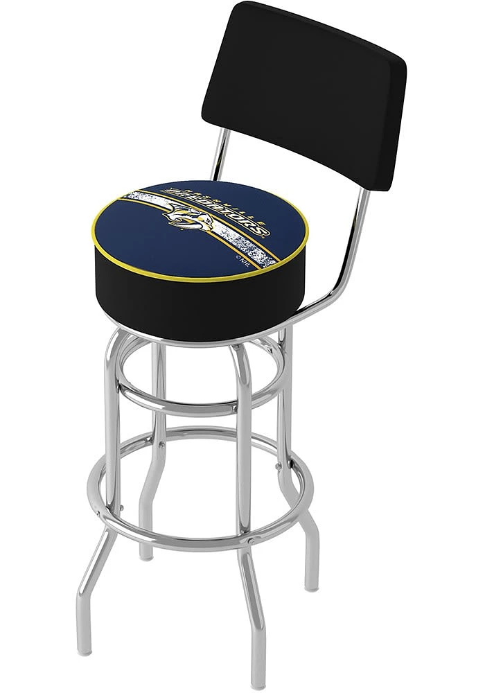 Nashville Predators Padded Pub Stool - Blue