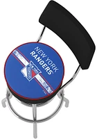 New York Rangers Padded Pub Stool - Blue