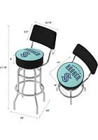 Seattle Kraken Padded Pub Stool - Blue