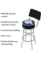 Toronto Maple Leafs Padded Pub Stool - Blue
