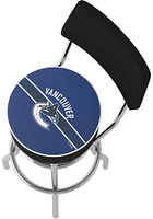 Vancouver Canucks Padded Pub Stool - Blue