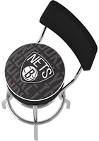 Brooklyn Nets City Padded Pub Stool - Black