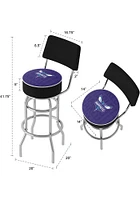Charlotte Hornets City Padded Pub Stool - Blue
