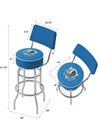 Dallas Mavericks City Padded Pub Stool - Blue