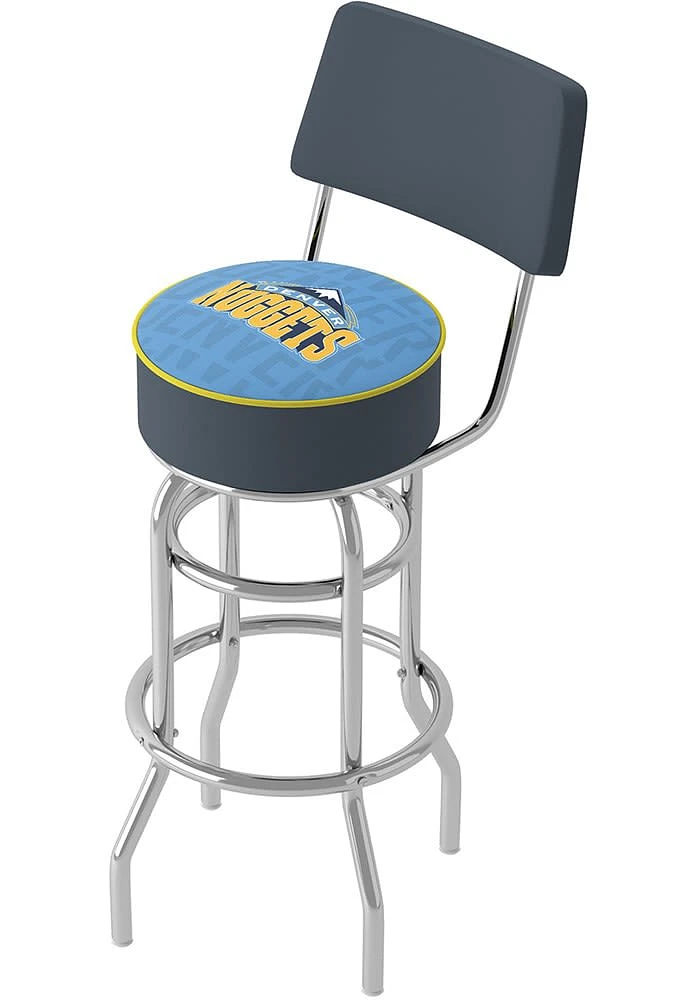 Denver Nuggets City Padded Pub Stool - Blue