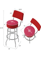 Houston Rockets City Padded Pub Stool - Red