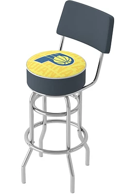 Indiana Pacers City Padded Pub Stool - Yellow