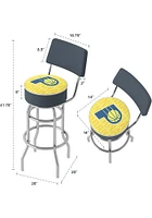 Indiana Pacers City Padded Pub Stool - Yellow