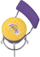 Los Angeles Lakers City Padded Pub Stool - Yellow