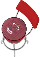 Miami Heat City Padded Pub Stool - Red