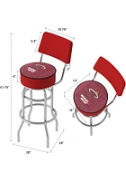 Miami Heat City Padded Pub Stool - Red