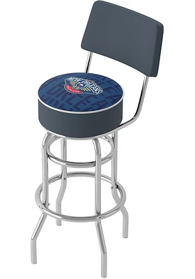 New Orleans Pelicans City Padded Pub Stool - Blue