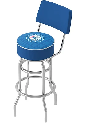 Philadelphia 76ers City Padded Pub Stool - White