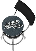 San Antonio Spurs City Padded Pub Stool - Black